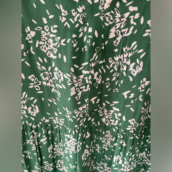 BA&SH Green Vlada floral print dress Women’s size 4 - Picture 5 of 10